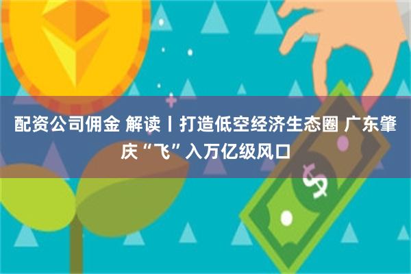 配资公司佣金 解读丨打造低空经济生态圈 广东肇庆“飞”入万亿级风口