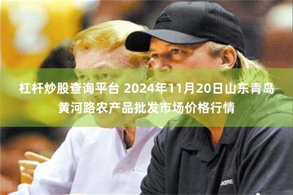 杠杆炒股查询平台 2024年11月20日山东青岛黄河路农产品批发市场价格行情