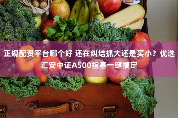 正规配资平台哪个好 还在纠结抓大还是买小？优选汇安中证A500指基一键搞定