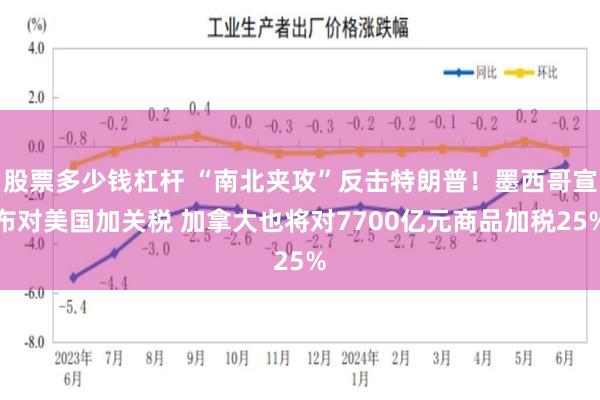 股票多少钱杠杆 “南北夹攻”反击特朗普！墨西哥宣布对美国加关税 加拿大也将对7700亿元商品加税25%